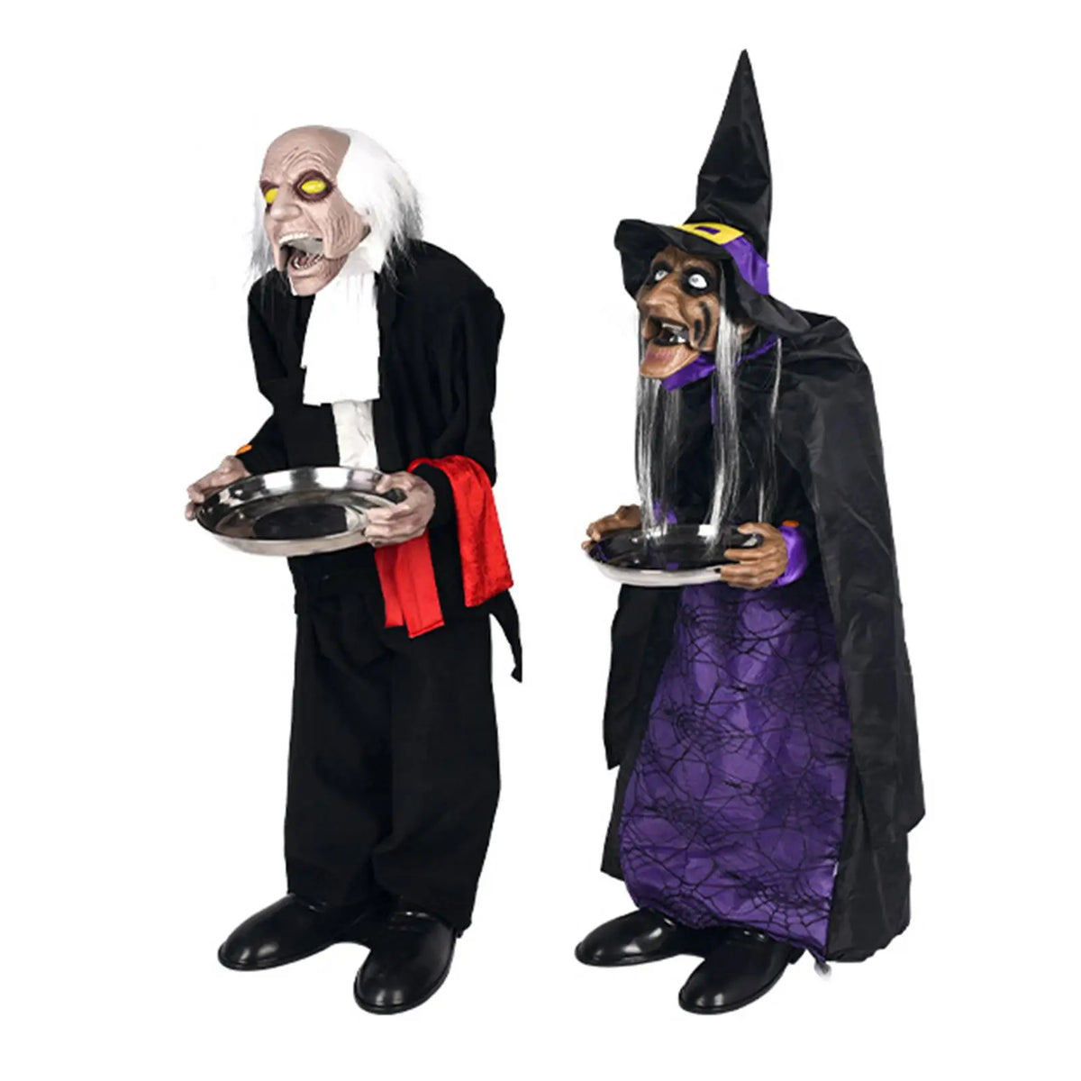 Halloween Decoration Creative Home Decor with Glowing Eyes for Porch Outdoor and Indoor Backyard Party Favors Haunted House Prop