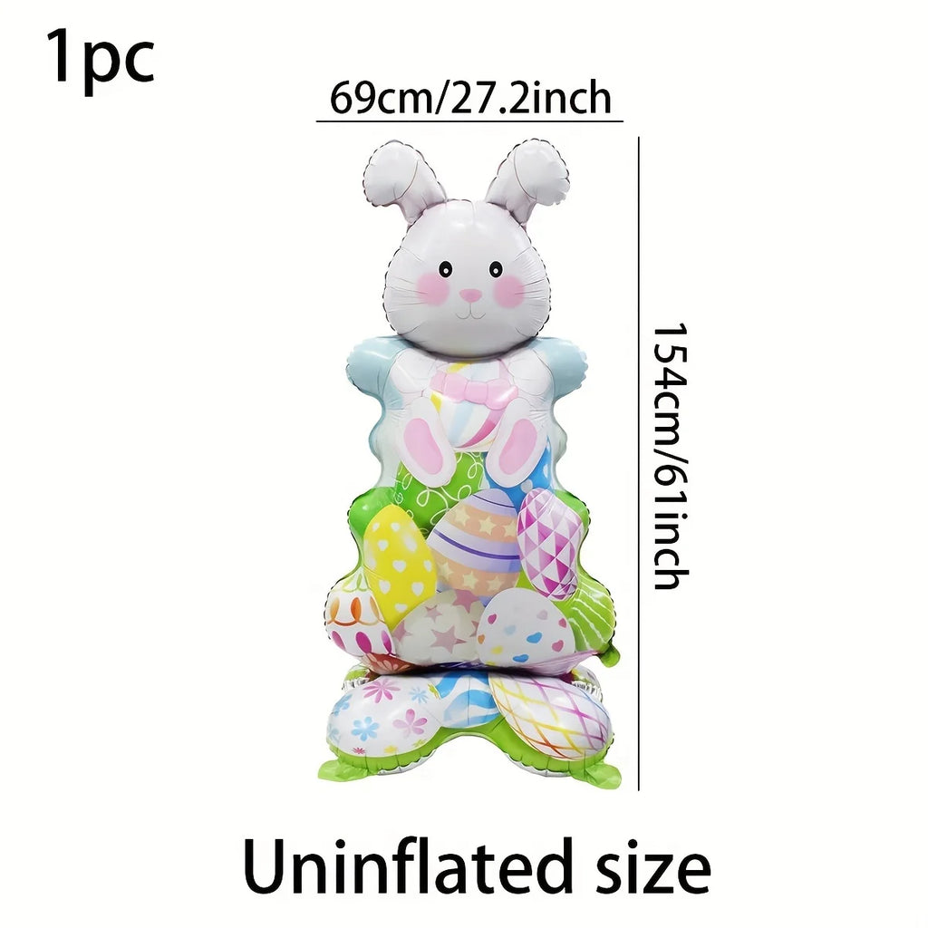 Standing Easter rabbit Chick eggs Balloon Easter bunny Balloon Easter Decoration balloon 2026 spring Easter Party Decor supplies