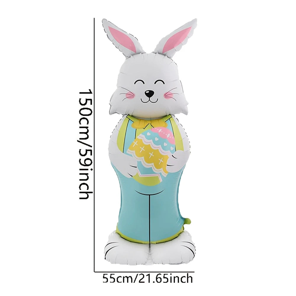 Standing Easter rabbit Chick eggs Balloon Easter bunny Balloon Easter Decoration balloon 2026 spring Easter Party Decor supplies
