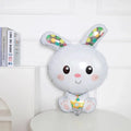 Easter Themed Cartoon Bunny Balloon Baby's First Birthday Decoration Farm Animals Cute Girl's Birthday Party Photo Props Supply
