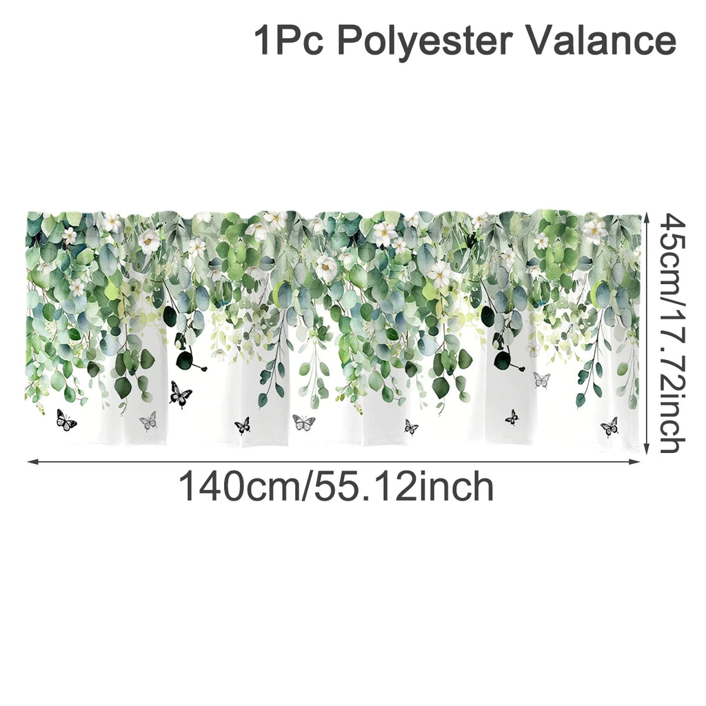 Happy Easter Short Curtain Happy Easter Decoration for Home 2026 Spring Ornament Holiday Gift 2026 for Kitchen Living Room