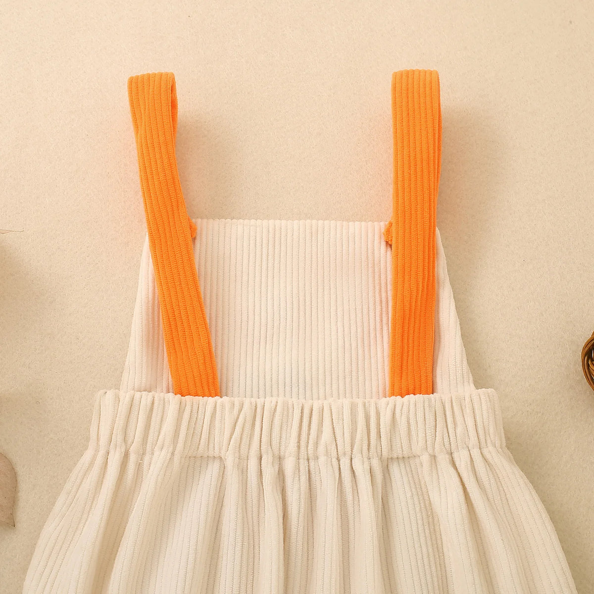 My First Halloween Baby Romper Corduroy Suspender Overalls Newborn Pumpkin Embroidery Bodysuit Infant Halloween Outfit