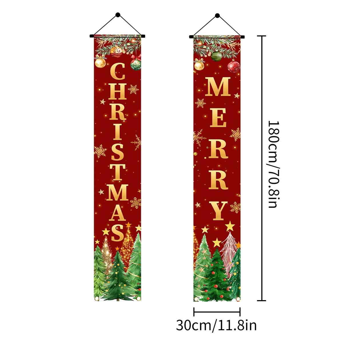 Christmas Door Decoration 2025 Merry Christmas Banner Decor for Home Hanging Xmas Ornament Navidad Happy New Year Gift 2026