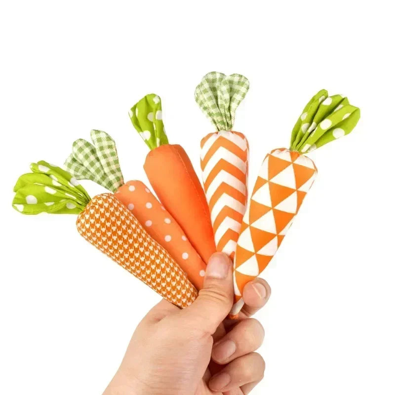 5pcs Easter Artificial Carrot Ornaments Spring Easter Party Decoration for Home Decor Birthday Gift Soft Artificial Carrot