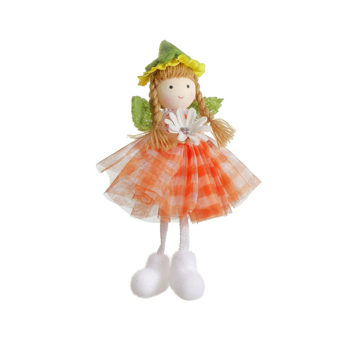 2025 Easter Long Legs Flower Fairy Angel Elf Rabbit Dolls Home Hanging Ornaments Spring Easter Party Supplies Kids Birthday Gift
