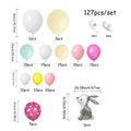Easter Balloon Garland Set, 127Pcs Easter Party Supplies Spring Birthday Decoration with Large Rabbit Foil Balloon Pastel Balloon Arch (Easter)