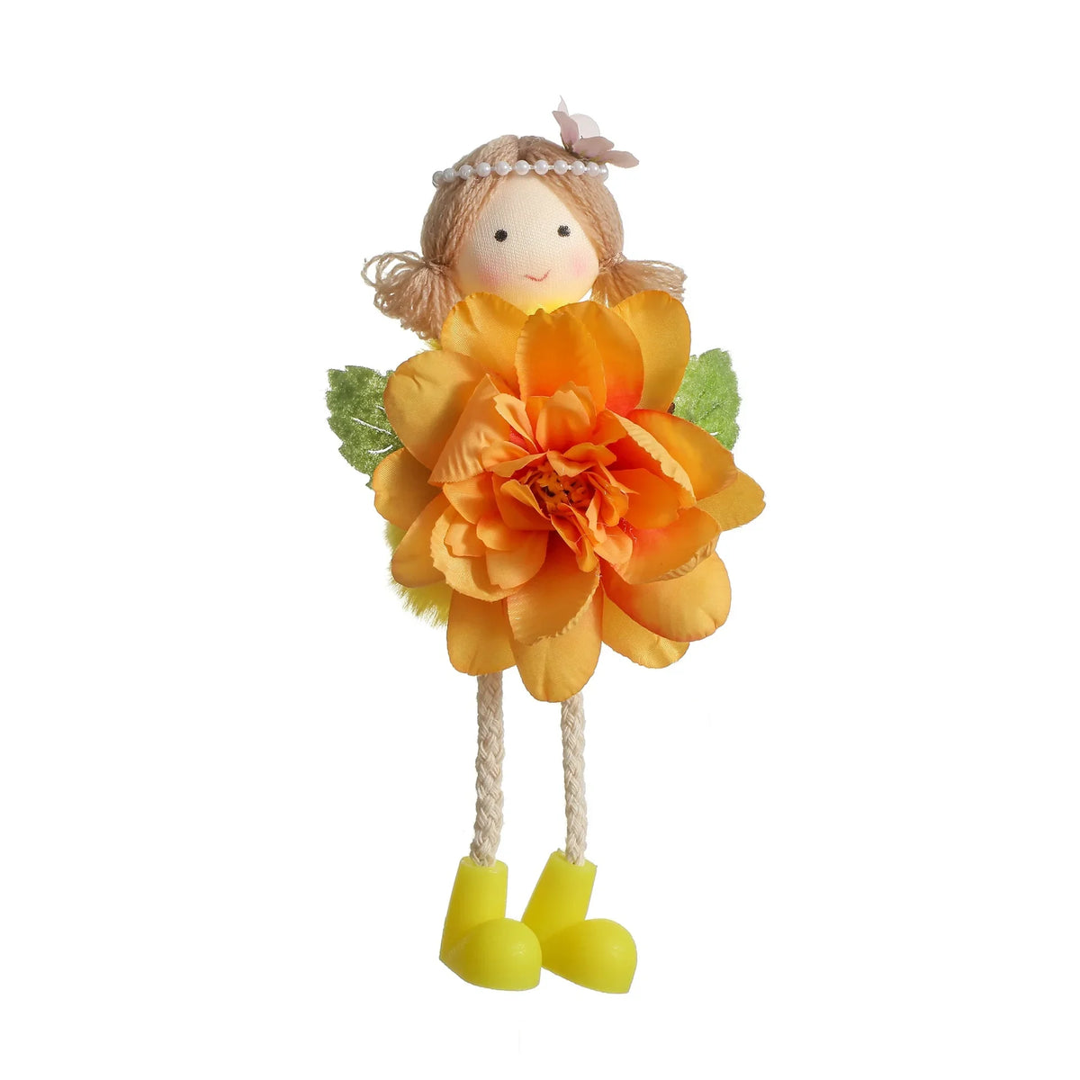 2025 Easter Long Legs Flower Fairy Angel Elf Rabbit Dolls Home Hanging Ornaments Spring Easter Party Supplies Kids Birthday Gift
