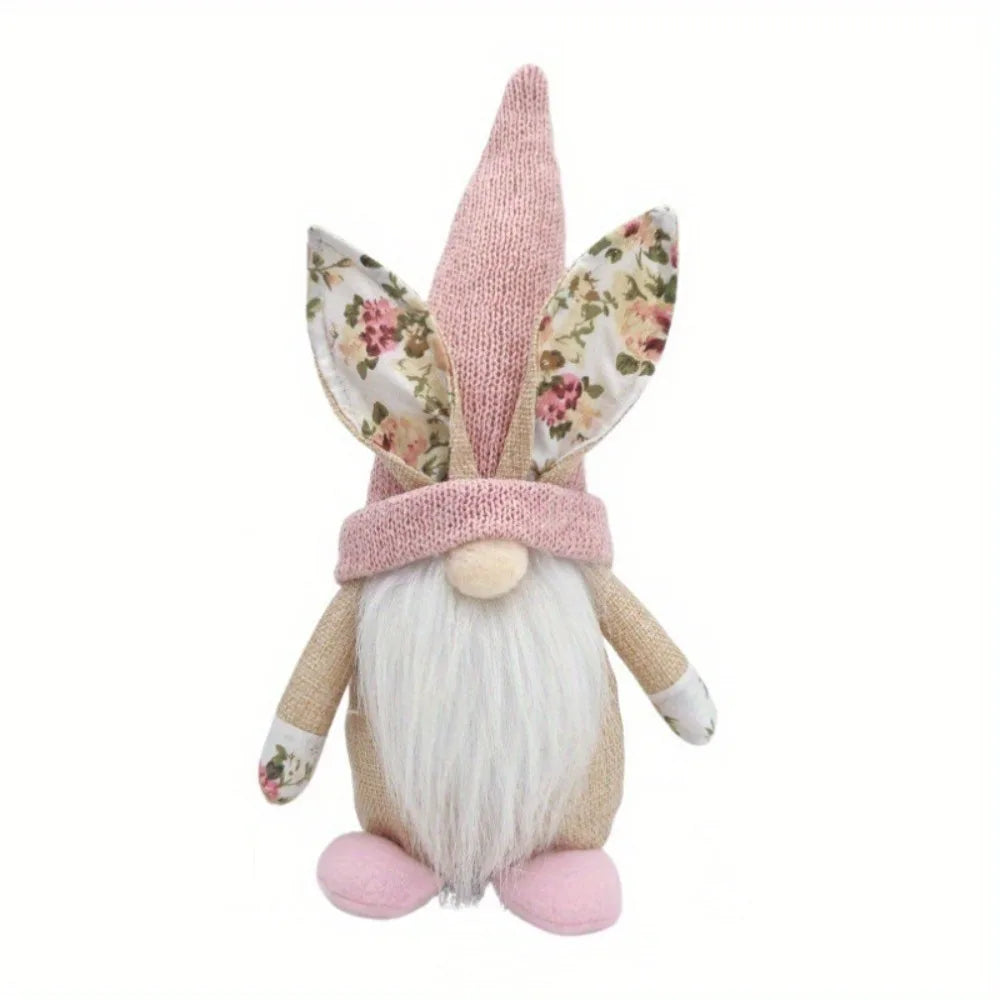 Cartoon Easter Bunny Gnome Spring Bunny Themed Faceless Design Gnome Faceless Plush Doll Polyester Easter Bunny Ornaments