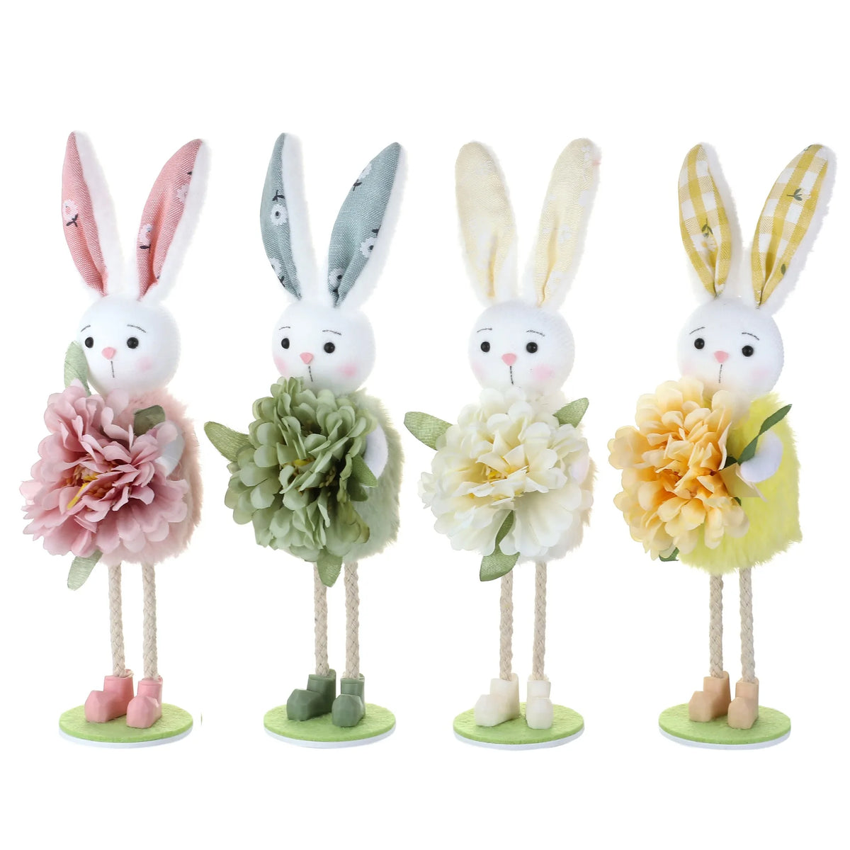2026 New Easter Spring Birds Decor - Floral Arrangement, Easter Bunny Ornament, Tiered Tray Decorations, Tabletop Decor