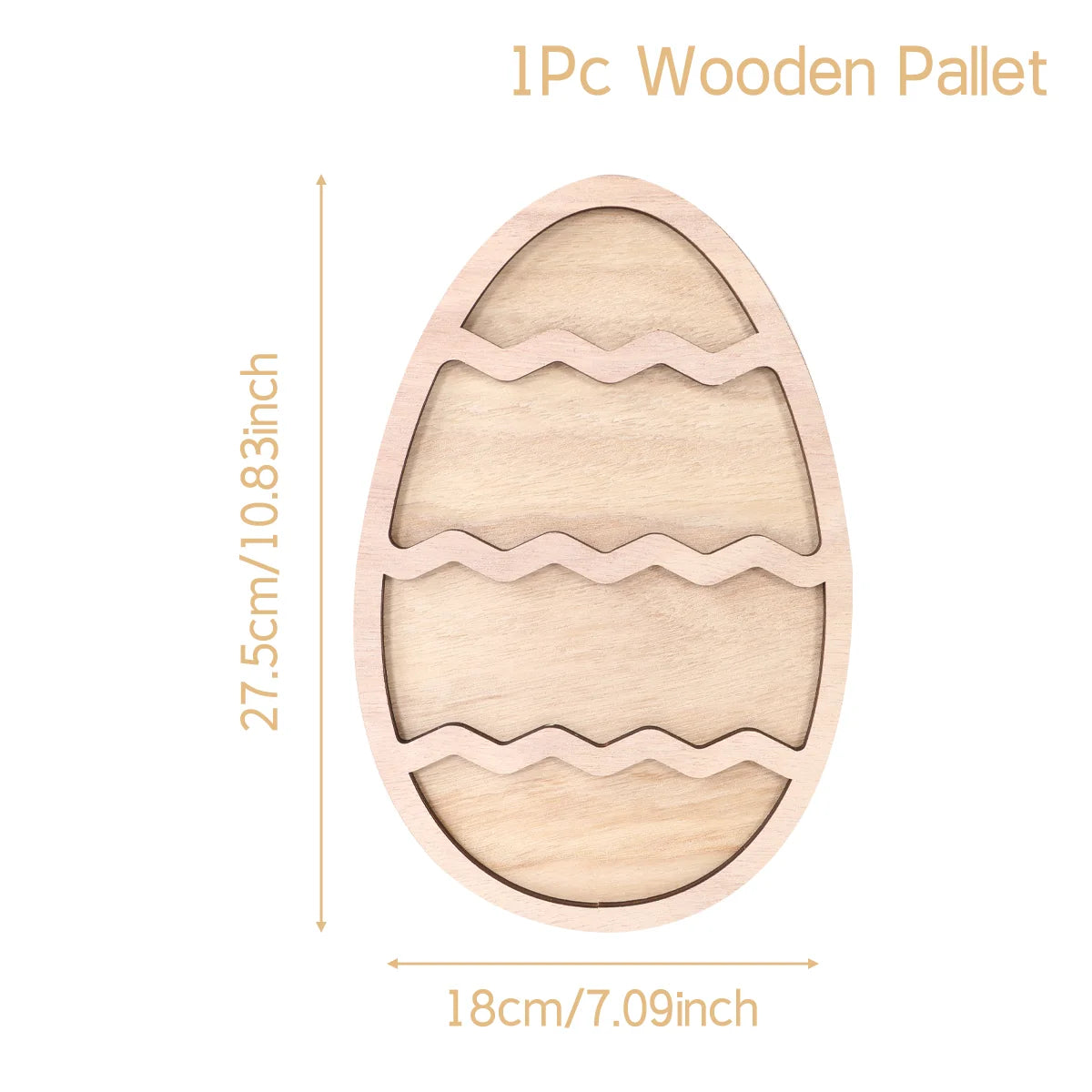 Easter Bunny Egg Wooden Tray Food Plate Fruit Serving Bread Display Wooden Spring Decor  Cake Decor Easter Supplies