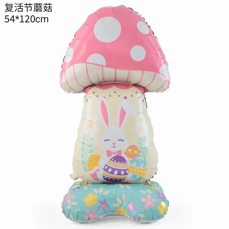 Standing Easter rabbit Chick eggs Balloon Easter bunny Balloon Easter Decoration balloon 2026 spring Easter Party Decor supplies