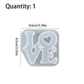 Valentine's Day Romantic Love Decorative Ornaments Mold High Quality Epoxy Resin Crafts Mold Handmade Gift Making Silicone Mould