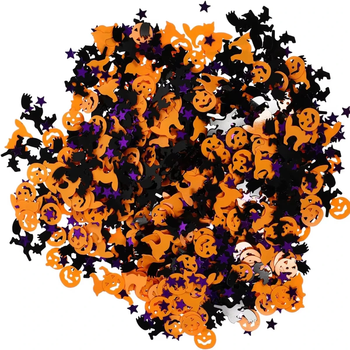 Halloween Confetti Decorations Table Decorations Paper Glitter Decorations with Ghosts Pumpkins Spiders for Party Sup