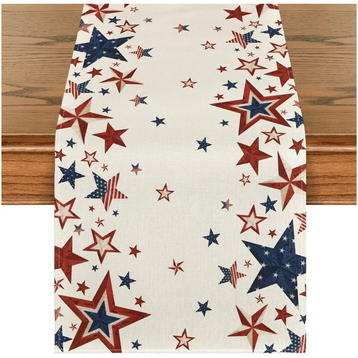 4th of July Table Runner America Flag Stars Stripe Patriotic Table Runner Memorial Day Independence Day Vintage Home Party Decor