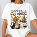 Vintage Halloween Shirt,Tis The Season Retro Ghost Spooky Season Halloween Costume T-Shirt, Y2K Halloween Top