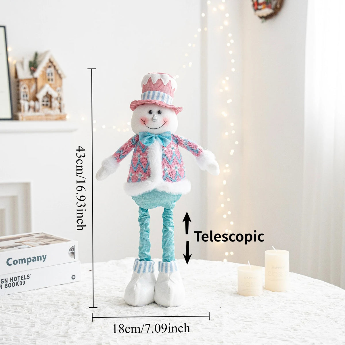 Christmas decorations - Santa Claus, snowmen, and reindeer, holiday decorations for Christmas, birthday parties, and holidays