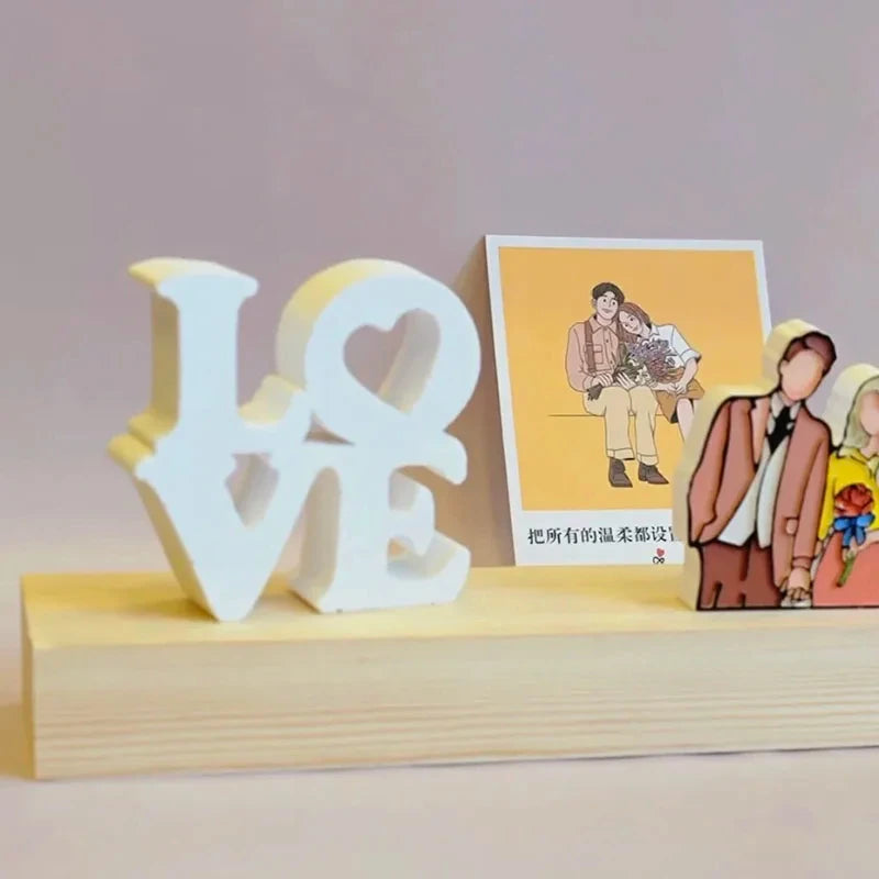 Valentine's Day Romantic Love Decorative Ornaments Mold High Quality Epoxy Resin Crafts Mold Handmade Gift Making Silicone Mould