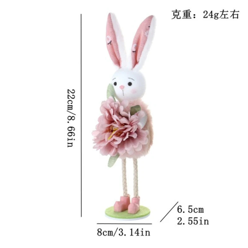 2026 New Easter Spring Birds Decor - Floral Arrangement, Easter Bunny Ornament, Tiered Tray Decorations, Tabletop Decor