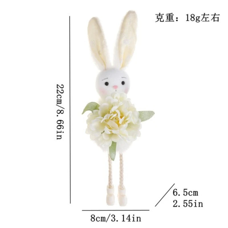 2026 New Easter Spring Birds Decor - Floral Arrangement, Easter Bunny Ornament, Tiered Tray Decorations, Tabletop Decor