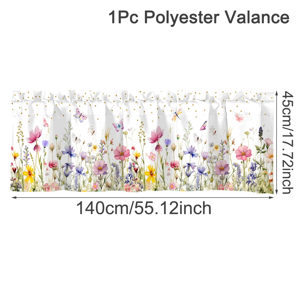 Happy Easter Short Curtain Happy Easter Decoration for Home 2026 Spring Ornament Holiday Gift 2026 for Kitchen Living Room