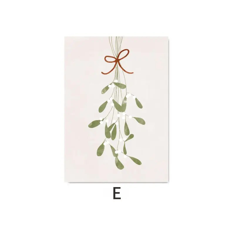 Christmas Decor Tree Garland Wall Art Canvas Painting Nordic Posters and Prints Merry Christmas Picture Living Room Home Decor