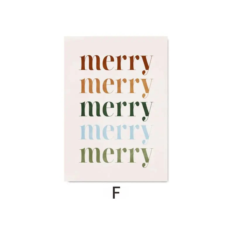 Christmas Decor Tree Garland Wall Art Canvas Painting Nordic Posters and Prints Merry Christmas Picture Living Room Home Decor