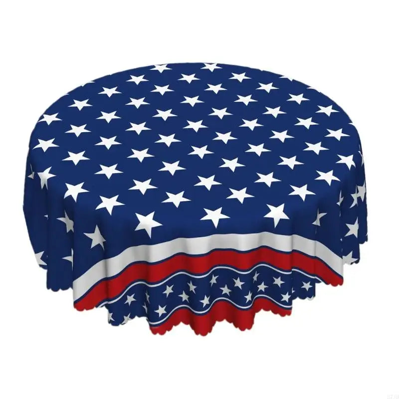 American Flags Patriotic Tablecloth Stars And Stripe Table Cover For 4th Of July Memorial Day Indoor Outdoor Use 37JD