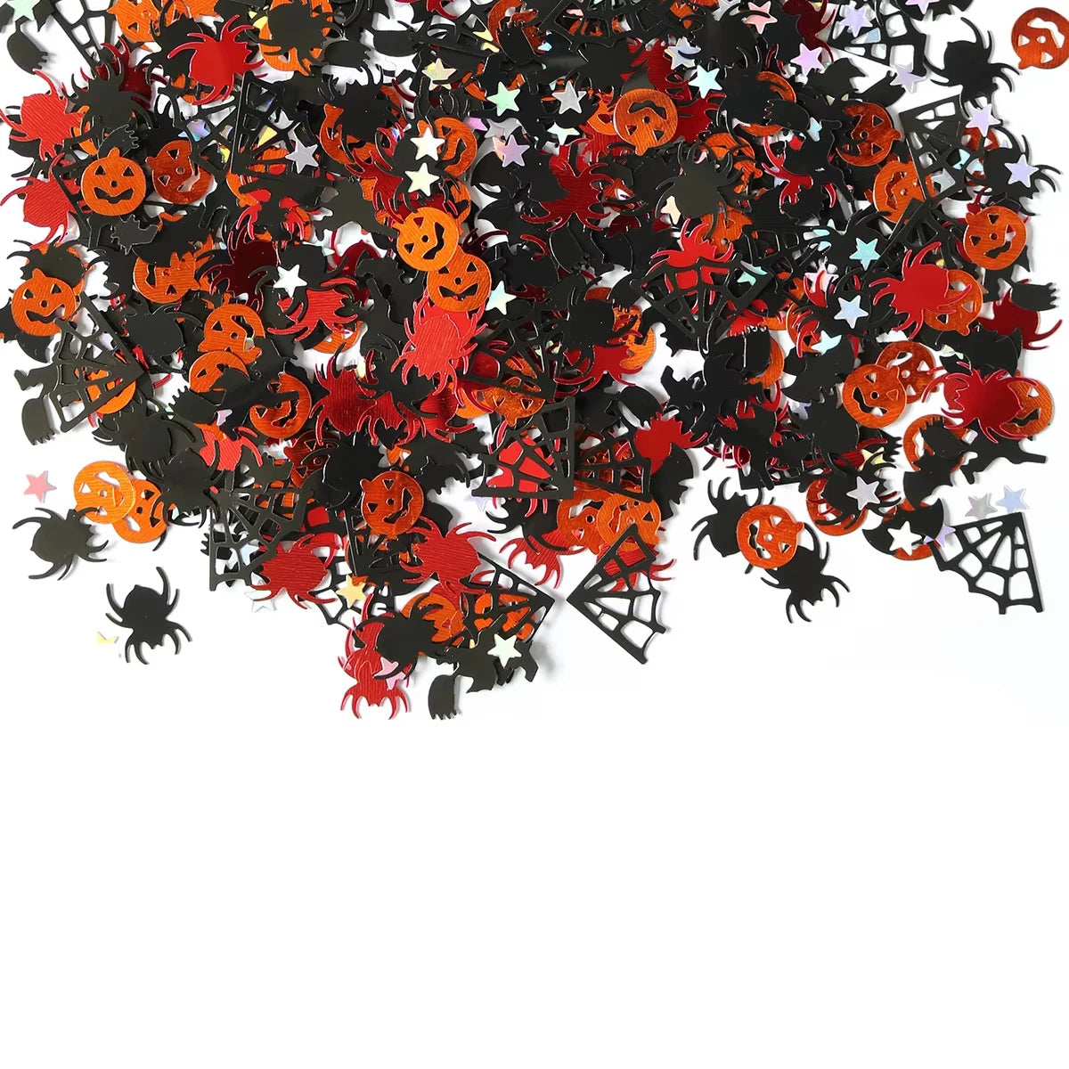 Halloween Confetti Decorations Table Decorations Paper Glitter Decorations with Ghosts Pumpkins Spiders for Party Sup