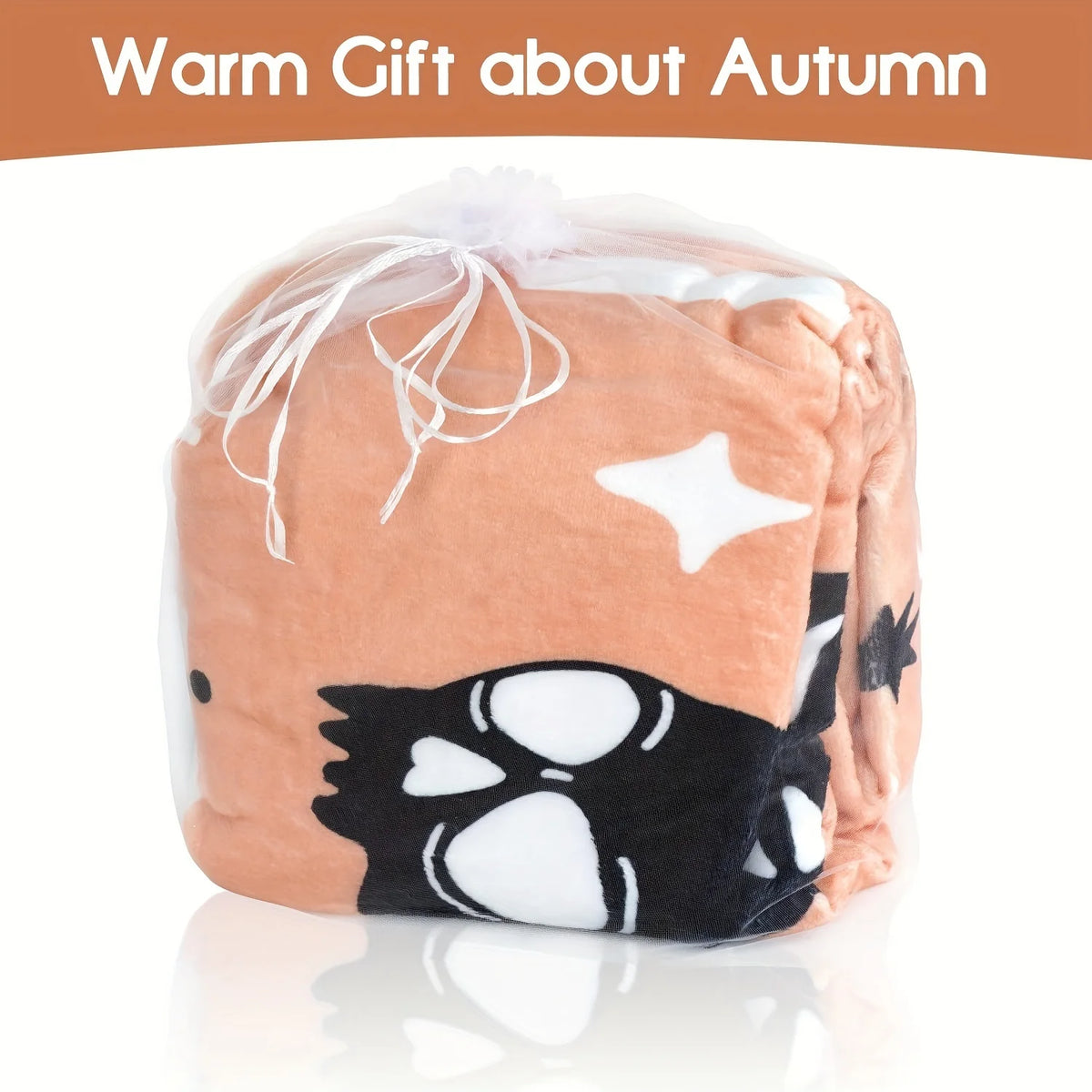 Halloween Throw Blanket - Cute Kawaii Ghosts and Skeletons, Gothic Witchy Pumpkin Motif, Cozy Flannel Fleece for Home