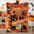 1pc retro style Halloween blanket, suitable for sofas, beds, cars, rooms, offices, camping, exquisite gift blankets