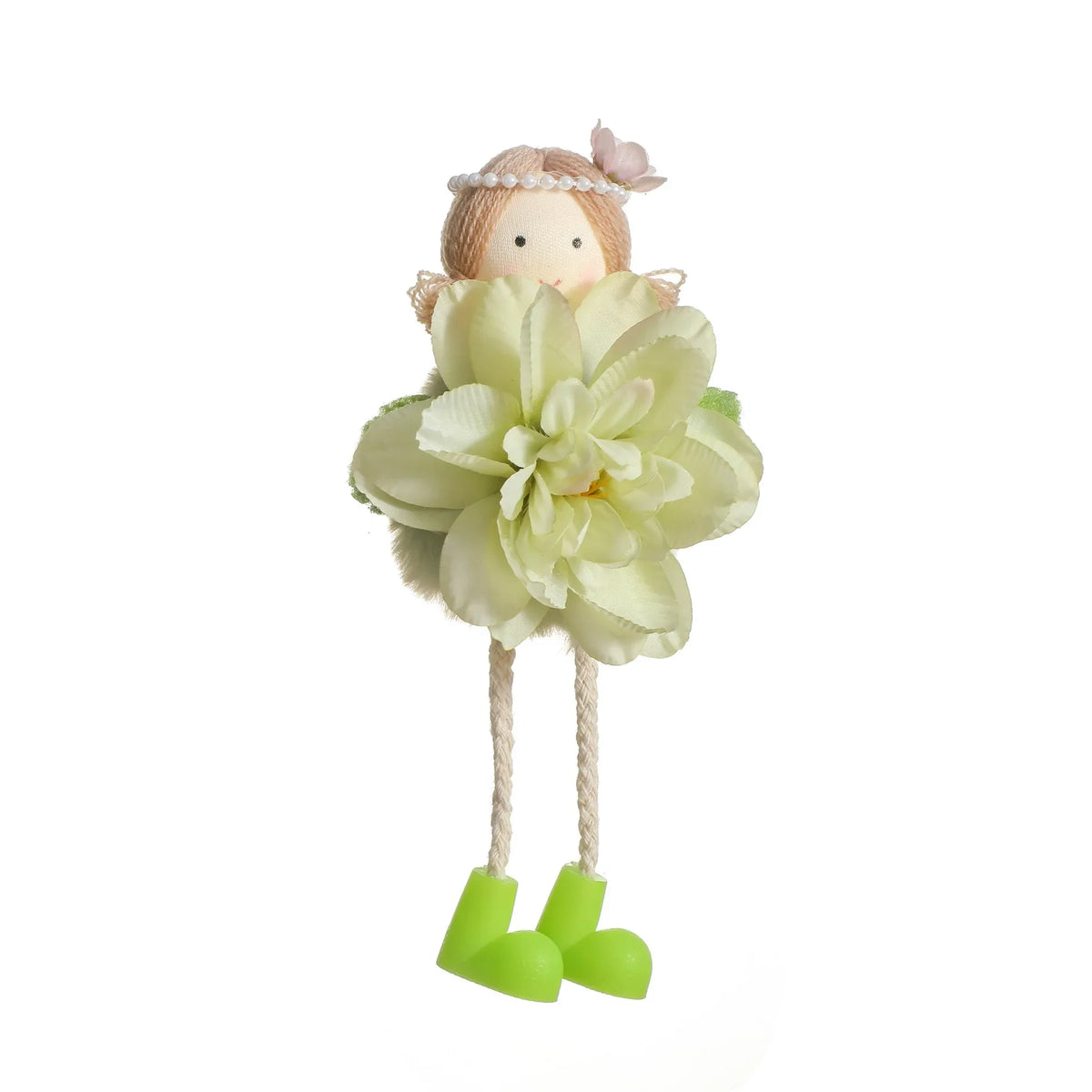 2025 Easter Long Legs Flower Fairy Angel Elf Rabbit Dolls Home Hanging Ornaments Spring Easter Party Supplies Kids Birthday Gift