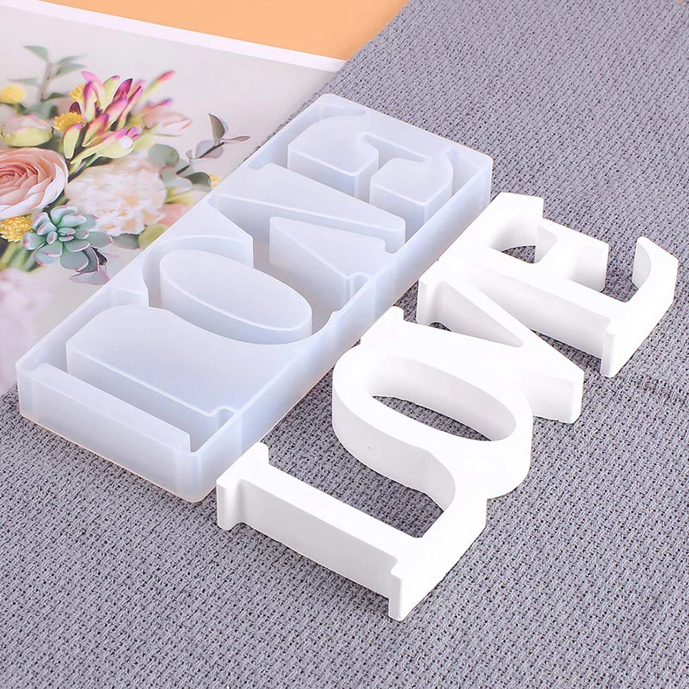 Valentine's Day Romantic Love Decorative Ornaments Mold High Quality Epoxy Resin Crafts Mold Handmade Gift Making Silicone Mould