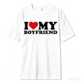 I Love My Girlfriend T Shirt I Heart My-Girlfriend TShirt GF T-Shirt Boyfriends Gifts Valentine's Day Costume Graphic Tee Tops