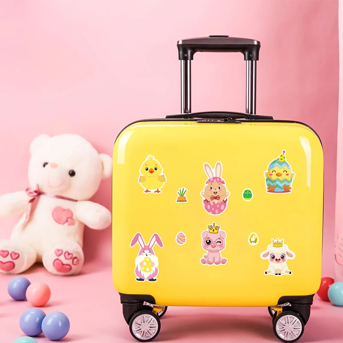 8/16/24PCS Cartoon Easter Animal Easter Egg Rabbit Sheep Puzzle Stickers Wholesale Cute Animal Stickers