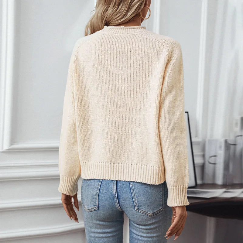 Christmas Sweater Christmas Tree Turtleneck Loose Holiday Women's Autumn and Winter Sweater