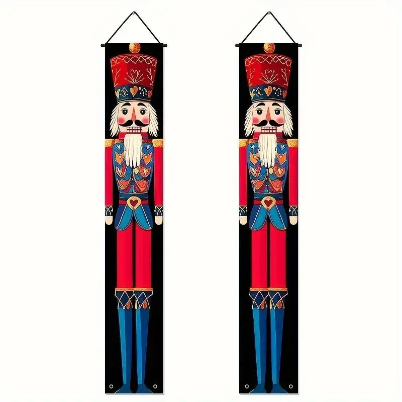 Christmas Door Decoration 2025 Merry Christmas Banner Decor for Home Hanging Xmas Ornament Navidad Happy New Year Gift 2026