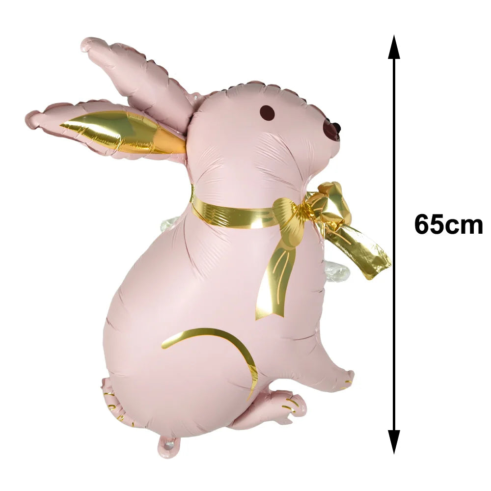 Easter Theme Disposable Tableware Cute Cartoon Bunny Rabbit Pattern Paper Plates Cups Napkins Kids Favor Easter Party Decoration