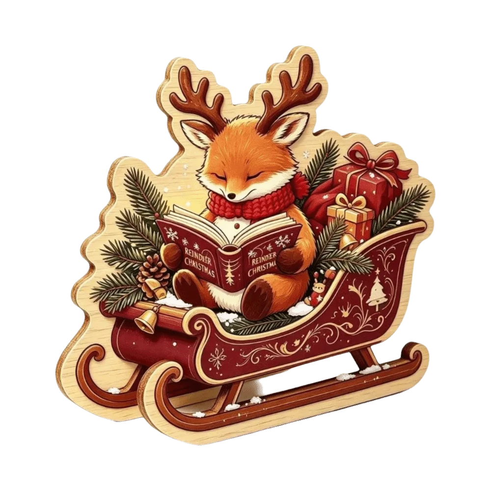 Merry Christmas Wooden Christmas Decoration Star Shape Snowman Deer Home Ornaments Rabbit Santa Claus Wall Decor New Year Gift