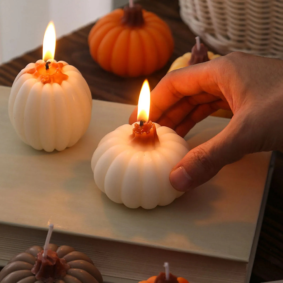 1 Halloween Pumpkin Aromatherapy Candle Festival Gift Girl Birthday Gift Companion Gift Pumpkin Candlestick Home Decoration