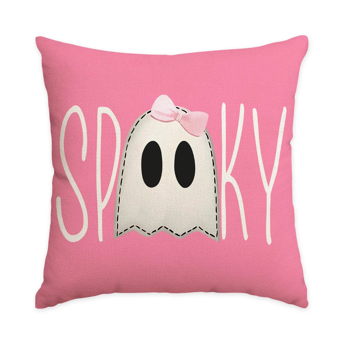 1/4pcs Halloween Pillow Cover, Halloween Night Cute Ghost Cushion Cover, Decorative Sofa, Living Room, Bedroom Cushion Cover